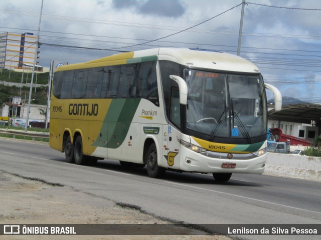Empresa Gontijo de Transportes 18045 na cidade de Caruaru, Pernambuco, Brasil, por Lenilson da Silva Pessoa. ID da foto: 12096390.
