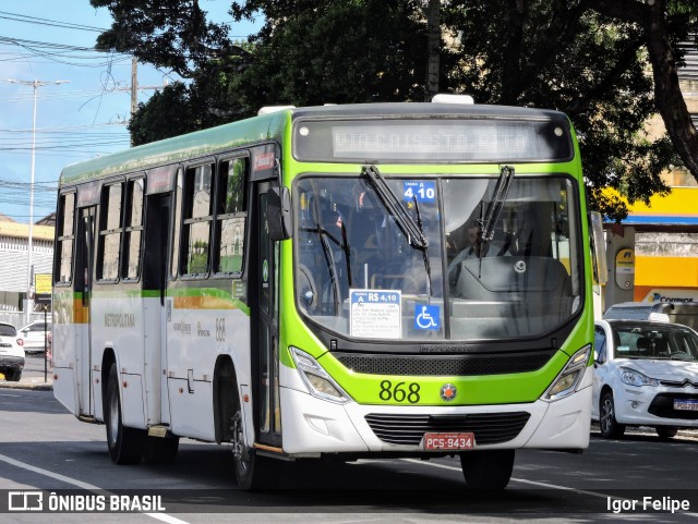 Empresa Metropolitana 868 na cidade de Recife, Pernambuco, Brasil, por Igor Felipe. ID da foto: 12095582.