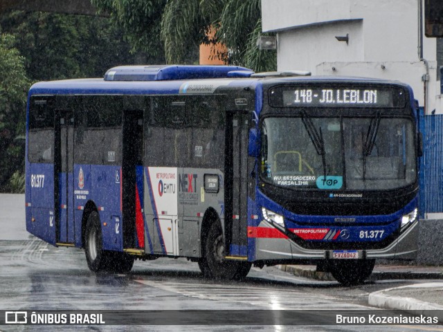 Next Mobilidade - ABC Sistema de Transporte 81.377 na cidade de São Caetano do Sul, São Paulo, Brasil, por Bruno Kozeniauskas. ID da foto: 12095974.