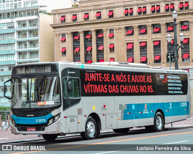 Sambaíba Transportes Urbanos 2 2076 na cidade de São Paulo, São Paulo, Brasil, por Luciano Ferreira da Silva. ID da foto: 12095672.
