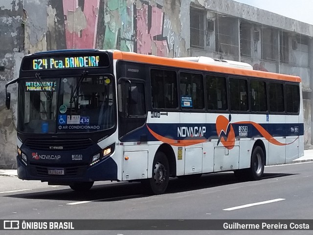 Viação Novacap B51583 na cidade de Rio de Janeiro, Rio de Janeiro, Brasil, por Guilherme Pereira Costa. ID da foto: 12094486.