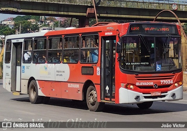 Eldorado Transportes 77034 na cidade de Contagem, Minas Gerais, Brasil, por João Victor. ID da foto: 12096470.