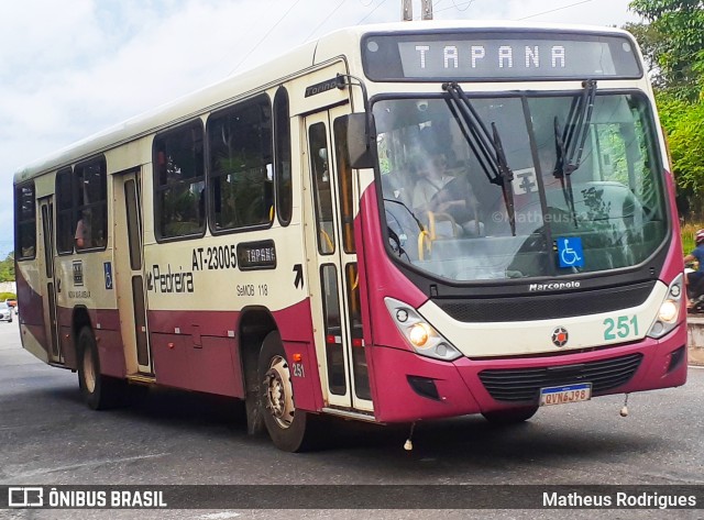 Empresa de Transportes Nova Marambaia AT-23005 na cidade de Belém, Pará, Brasil, por Matheus Rodrigues. ID da foto: 12095608.