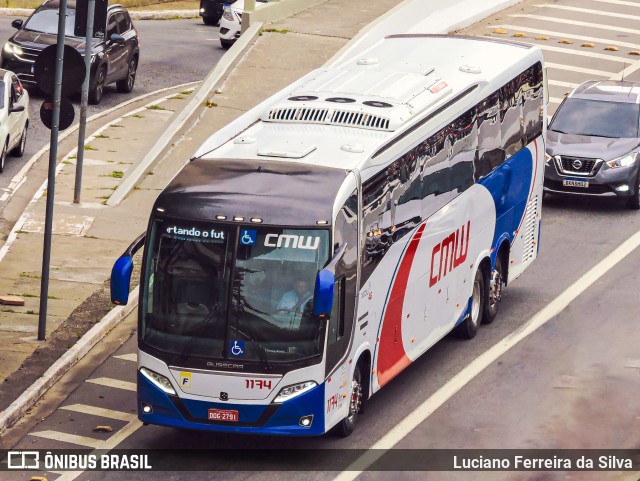 CMW Transportes 1174 na cidade de São Paulo, São Paulo, Brasil, por Luciano Ferreira da Silva. ID da foto: 12096314.