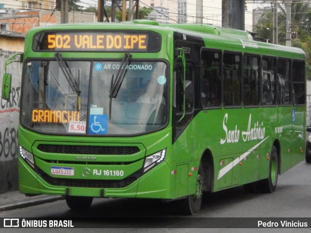 Transportes Santo Antônio RJ 161.160 na cidade de Duque de Caxias, Rio de Janeiro, Brasil, por Pedro Vinicius. ID da foto: 12096013.