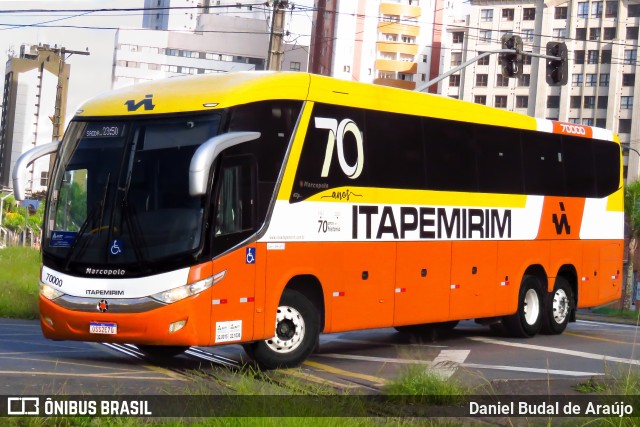 Viação Nova Itapemirim 70000 na cidade de Curitiba, Paraná, Brasil, por Daniel Budal de Araújo. ID da foto: 12096671.