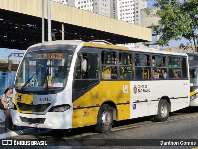 Transunião Transportes 3 6116 na cidade de São Paulo, São Paulo, Brasil, por Danthon Gomes. ID da foto: 12095348.
