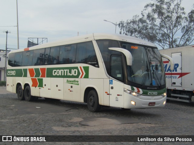 Empresa Gontijo de Transportes 21310 na cidade de Caruaru, Pernambuco, Brasil, por Lenilson da Silva Pessoa. ID da foto: 12096194.