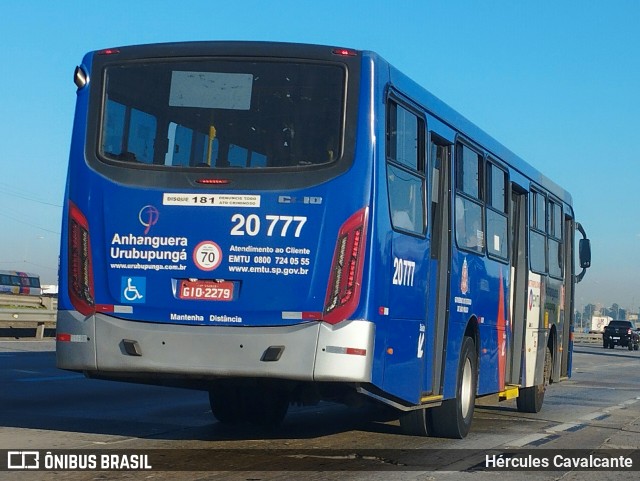 Auto Viação Urubupungá 20.777 na cidade de Osasco, São Paulo, Brasil, por Hércules Cavalcante. ID da foto: 12095036.