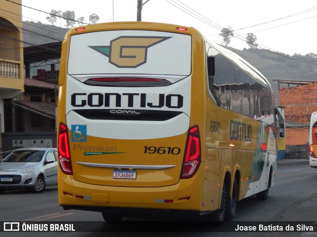 Empresa Gontijo de Transportes 19610 na cidade de Timóteo, Minas Gerais, Brasil, por Joase Batista da Silva. ID da foto: 12096037.