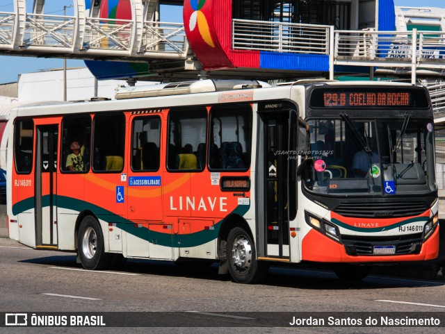 Linave Transportes RJ 146.011 na cidade de Rio de Janeiro, Rio de Janeiro, Brasil, por Jordan Santos do Nascimento. ID da foto: 12096283.