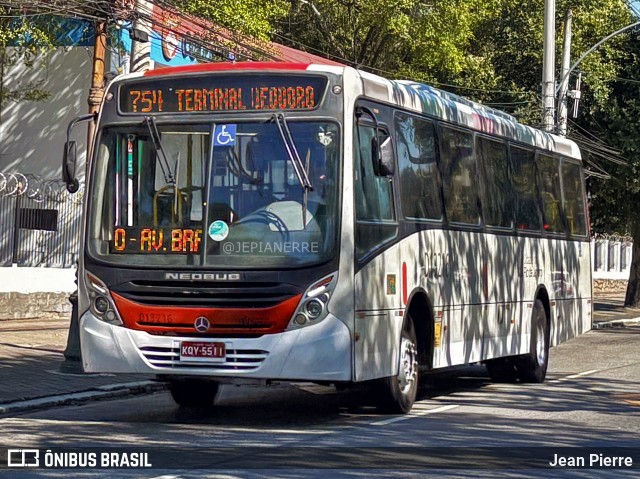 Transportes Barra D13216 na cidade de Rio de Janeiro, Rio de Janeiro, Brasil, por Jean Pierre. ID da foto: 12096483.