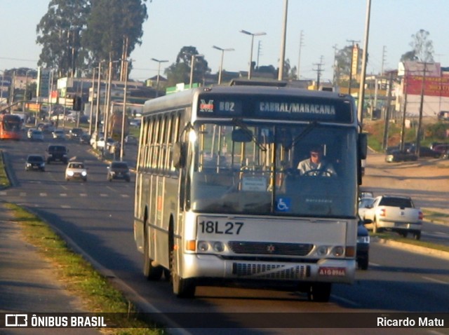 Auto Viação Santo Antônio 18L27 na cidade de Colombo, Paraná, Brasil, por Ricardo Matu. ID da foto: 12096629.