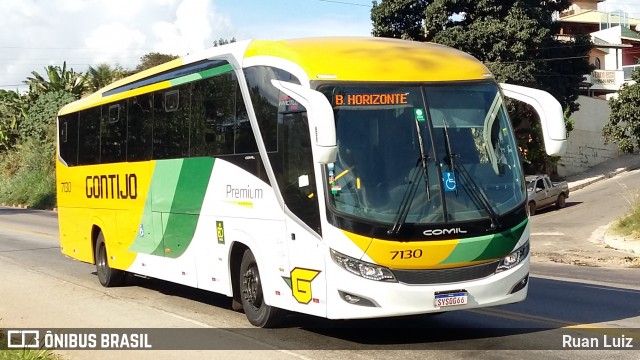 Empresa Gontijo de Transportes 7130 na cidade de Santa Luzia, Minas Gerais, Brasil, por Ruan Luiz. ID da foto: 12094523.