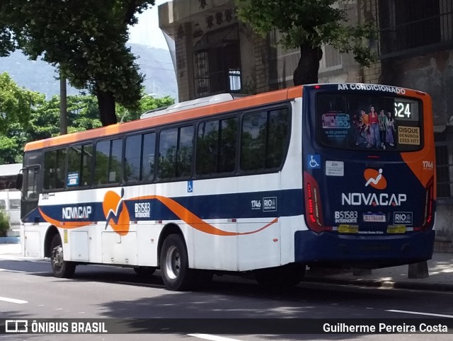 Viação Novacap B51583 na cidade de Rio de Janeiro, Rio de Janeiro, Brasil, por Guilherme Pereira Costa. ID da foto: 12094492.