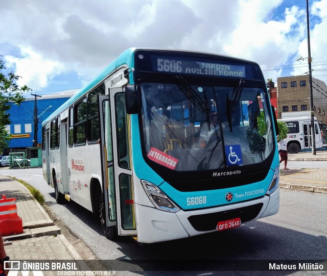 Reunidas Transportes >  Transnacional Metropolitano 56068 na cidade de João Pessoa, Paraíba, Brasil, por Mateus Militão. ID da foto: 12094870.