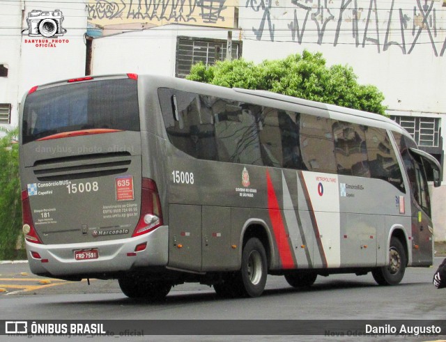 Transportes Capellini 15008 na cidade de Nova Odessa, São Paulo, Brasil, por Danilo Augusto. ID da foto: 12094470.
