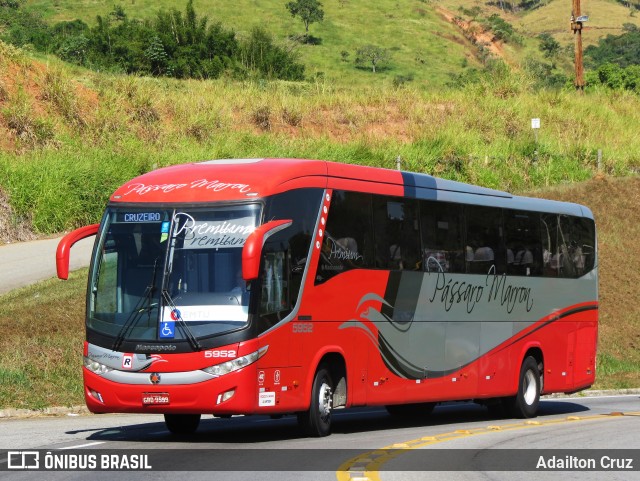 Empresa de Ônibus Pássaro Marron 5952 na cidade de Aparecida, São Paulo, Brasil, por Adailton Cruz. ID da foto: 12095955.