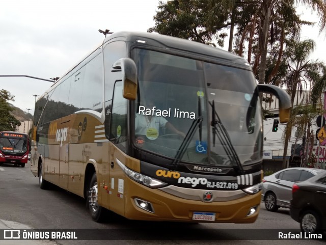 Ouro Negro Transportes e Turismo RJ 627.019 na cidade de Niterói, Rio de Janeiro, Brasil, por Rafael Lima. ID da foto: 12095449.