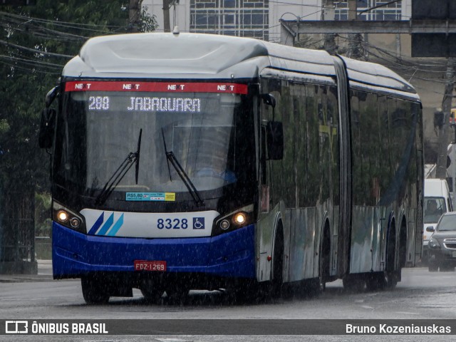 Next Mobilidade - ABC Sistema de Transporte 8328 na cidade de São Bernardo do Campo, São Paulo, Brasil, por Bruno Kozeniauskas. ID da foto: 12095978.