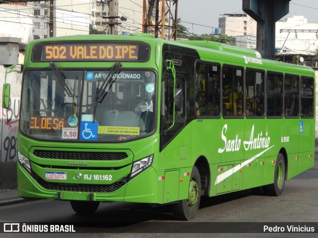 Transportes Santo Antônio RJ 161.162 na cidade de Duque de Caxias, Rio de Janeiro, Brasil, por Pedro Vinicius. ID da foto: 12096107.