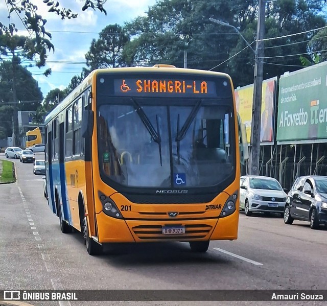 Francovig Transportes Coletivos 201 na cidade de Araucária, Paraná, Brasil, por Amauri Souza. ID da foto: 12094852.