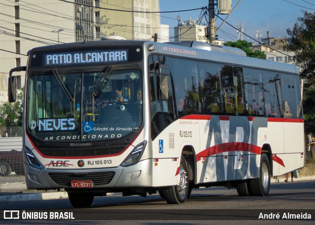 Auto Viação ABC RJ 105.013 na cidade de Niterói, Rio de Janeiro, Brasil, por André Almeida. ID da foto: 12094407.