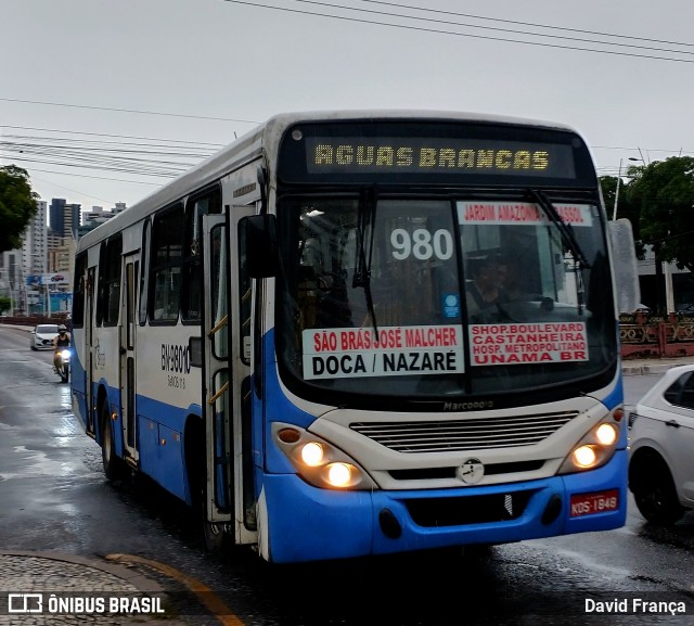Transportes Barata BN-98010 na cidade de Belém, Pará, Brasil, por David França. ID da foto: 12095568.