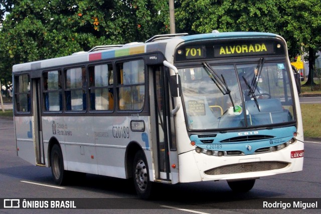 Transportes Litoral Rio C20189 na cidade de Rio de Janeiro, Rio de Janeiro, Brasil, por Rodrigo Miguel. ID da foto: 12095004.