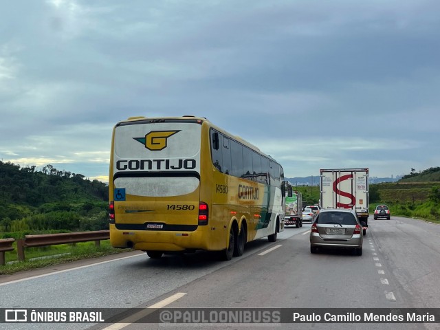 Empresa Gontijo de Transportes 14580 na cidade de Contagem, Minas Gerais, Brasil, por Paulo Camillo Mendes Maria. ID da foto: 12094243.