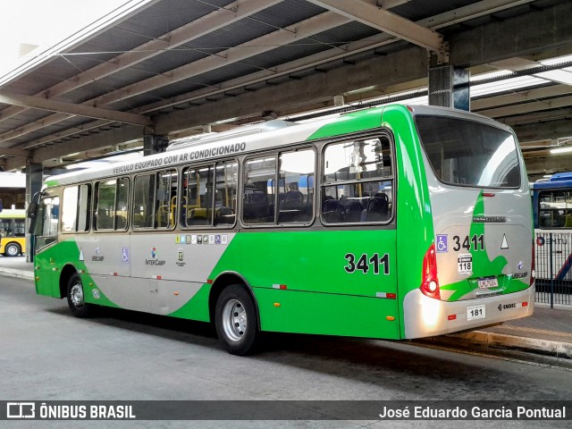 VB Transportes e Turismo 3411 na cidade de Campinas, São Paulo, Brasil, por José Eduardo Garcia Pontual. ID da foto: 12095018.