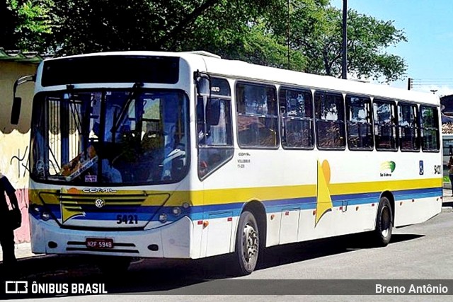 São Cristóvão Transportes 5421 na cidade de Aracaju, Sergipe, Brasil, por Breno Antônio. ID da foto: 12095294.