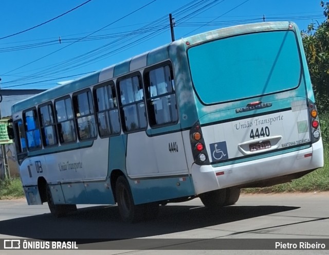 UTB - União Transporte Brasília 4440 na cidade de Padre Bernardo, Goiás, Brasil, por Pietro Ribeiro. ID da foto: 12094397.