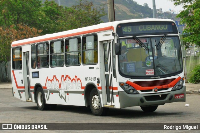 Santo Antônio Transportes Niterói NIT 08-127 na cidade de Niterói, Rio de Janeiro, Brasil, por Rodrigo Miguel. ID da foto: 12095478.