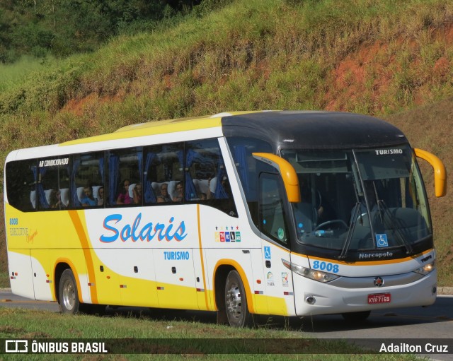 Solaris Turismo 8008 na cidade de Aparecida, São Paulo, Brasil, por Adailton Cruz. ID da foto: 12095915.