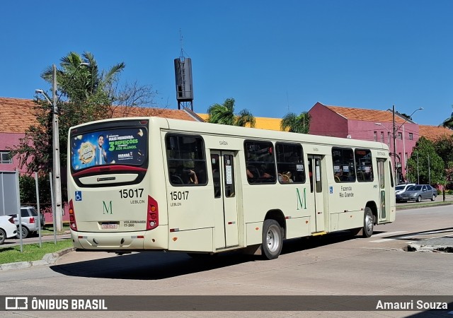 Leblon Transporte de Passageiros 15017 na cidade de Curitiba, Paraná, Brasil, por Amauri Souza. ID da foto: 12094872.