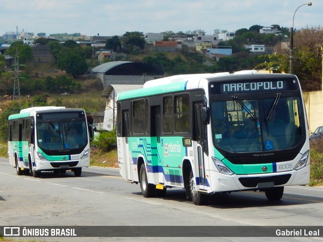 Rápido D´Oeste 6005 na cidade de Formiga, Minas Gerais, Brasil, por Gabriel Leal. ID da foto: 12094605.