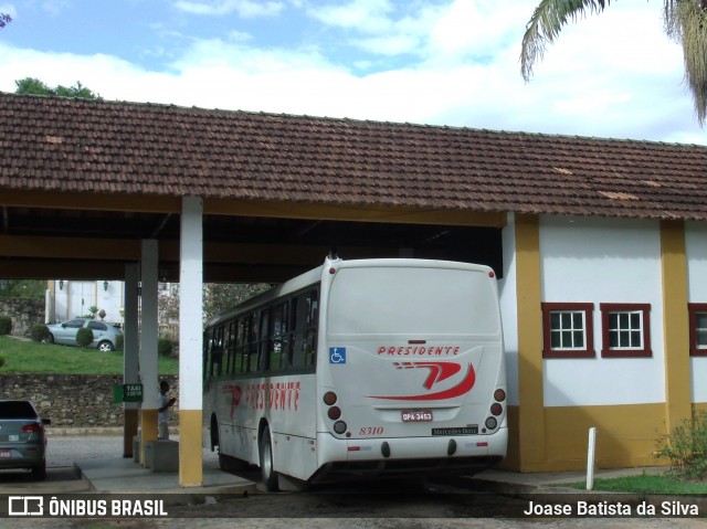 Viação Presidente 8310 na cidade de Tiradentes, Minas Gerais, Brasil, por Joase Batista da Silva. ID da foto: 12096442.