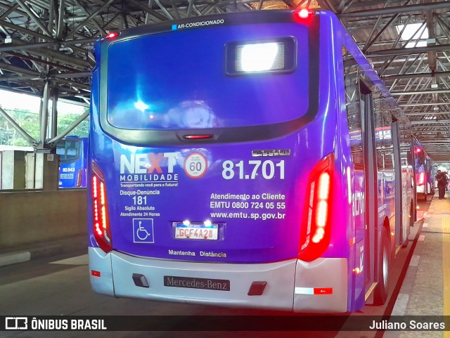 Next Mobilidade - ABC Sistema de Transporte 81.701 na cidade de Santo André, São Paulo, Brasil, por Juliano Soares. ID da foto: 12094892.