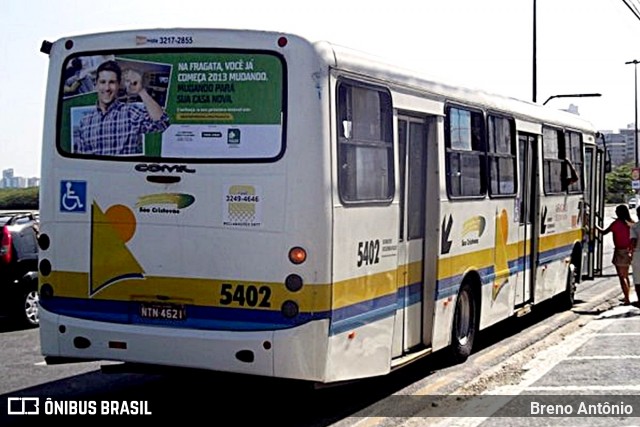 São Cristóvão Transportes 5402 na cidade de Aracaju, Sergipe, Brasil, por Breno Antônio. ID da foto: 12095334.