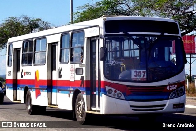 Transporte Tropical 4257 na cidade de Aracaju, Sergipe, Brasil, por Breno Antônio. ID da foto: 12095237.
