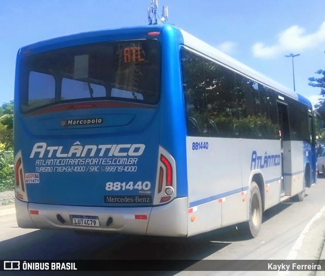 ATT - Atlântico Transportes e Turismo 881440 na cidade de Salvador, Bahia, Brasil, por Kayky Ferreira. ID da foto: 12094190.