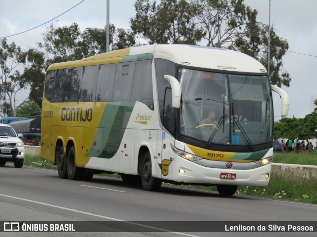 Empresa Gontijo de Transportes 18170 na cidade de Caruaru, Pernambuco, Brasil, por Lenilson da Silva Pessoa. ID da foto: 12096224.