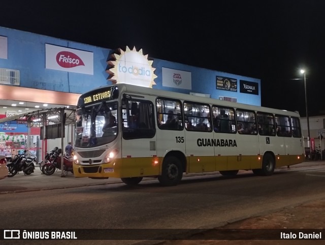Transportes Guanabara 135 na cidade de Extremoz, Rio Grande do Norte, Brasil, por Italo Daniel. ID da foto: 12094395.
