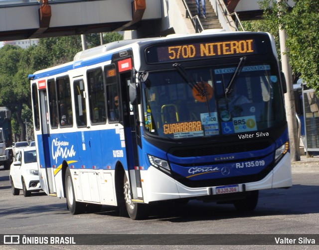 Expresso Garcia RJ 135.019 na cidade de Rio de Janeiro, Rio de Janeiro, Brasil, por Valter Silva. ID da foto: 12094888.