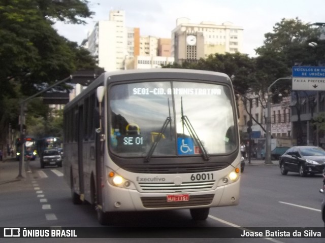 Milênio Transportes 60011 na cidade de Belo Horizonte, Minas Gerais, Brasil, por Joase Batista da Silva. ID da foto: 12095369.