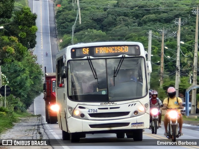 Ônibus Particulares 4704 na cidade de Ceará-Mirim, Rio Grande do Norte, Brasil, por Emerson Barbosa. ID da foto: 12095104.