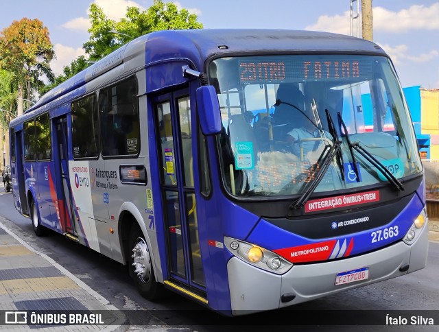 BB Transportes e Turismo 27.663 na cidade de Barueri, São Paulo, Brasil, por Ítalo Silva. ID da foto: 12095212.