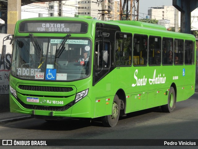 Transportes Santo Antônio RJ 161.146 na cidade de Duque de Caxias, Rio de Janeiro, Brasil, por Pedro Vinicius. ID da foto: 12096165.