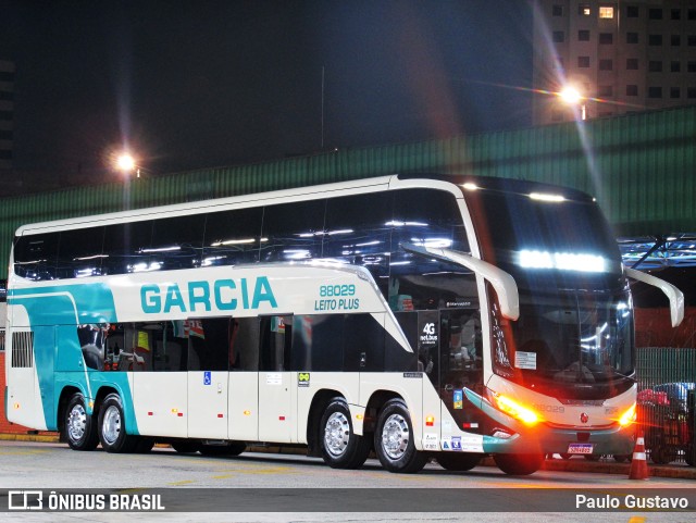 Viação Garcia 88029 na cidade de São Paulo, São Paulo, Brasil, por Paulo Gustavo. ID da foto: 12096714.